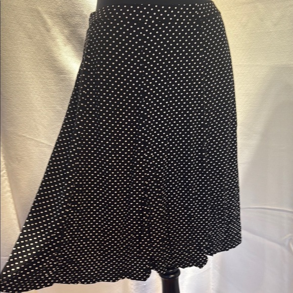 Alison Sheri Swishy Black Polka Dot Skirt. Lined. Great for dancing! - Picture 1 of 5